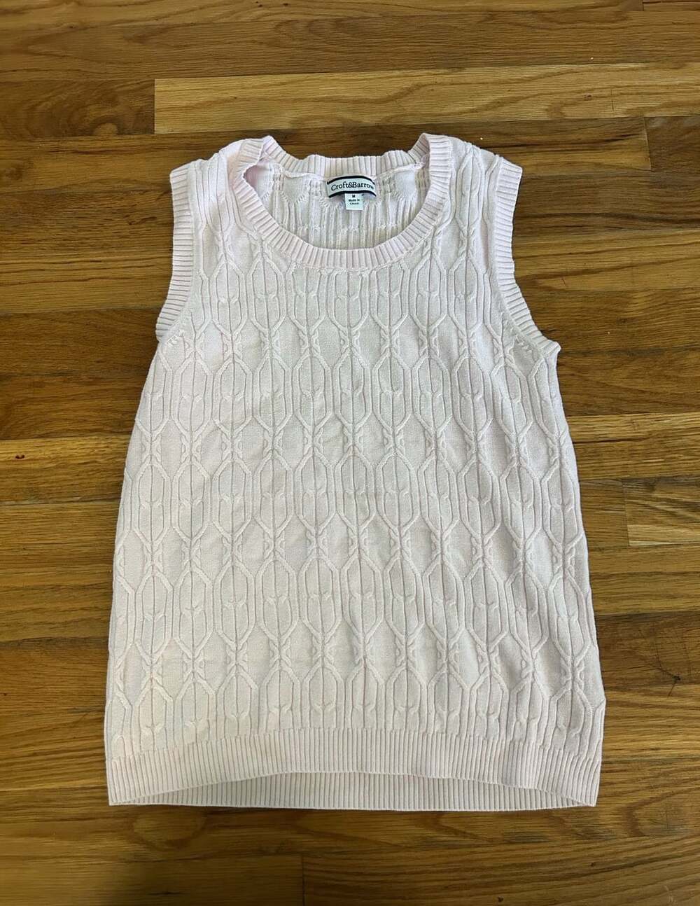 Vintage Croft & Barrow Cable Knit Vest Sweater